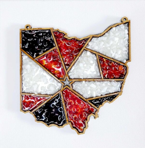 crushed glass art Ohio